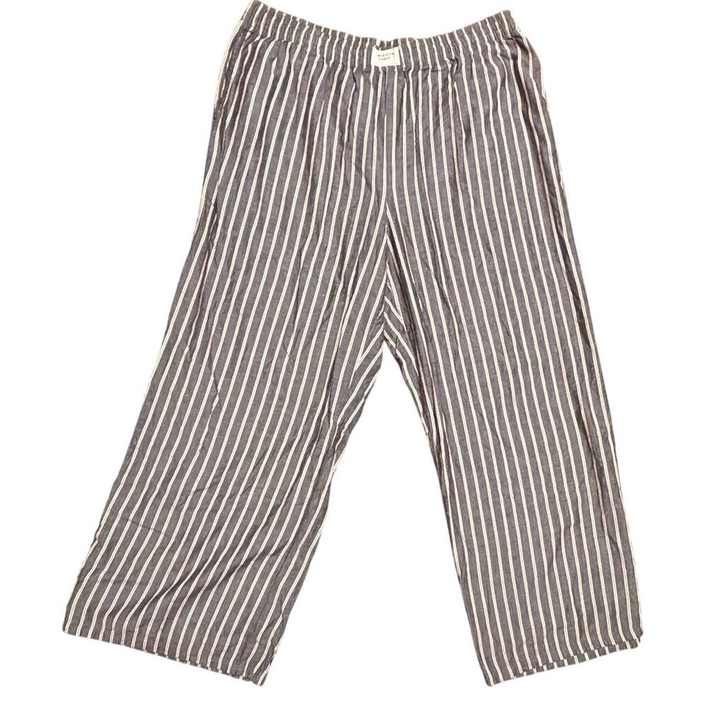 Aerie American Eagle Striped Wide Leg Lounge Pants – XL